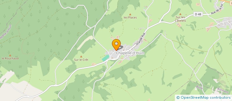 localisation de l'entreprise FAMILIALE PREVALET  CHAPELLE-D'HUIN