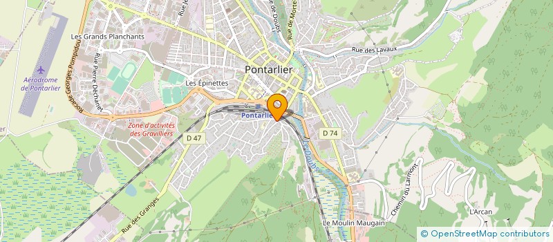 localisation de l'entreprise FAMILIALE ROGEBOD  PONTARLIER