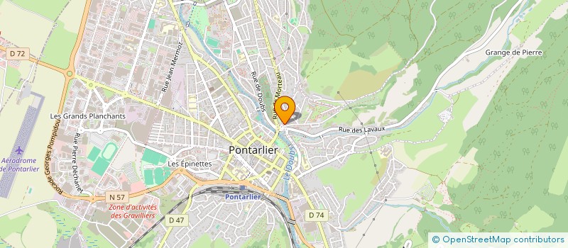 localisation de l'entreprise FAMILIALE TOITOT  PONTARLIER