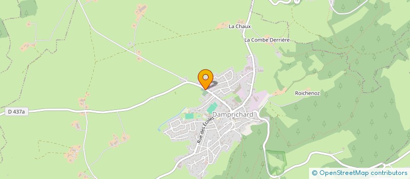 localisation de l'entreprise FAMILIALE TOURNOUX  DAMPRICHARD