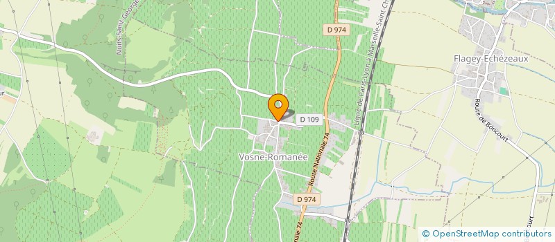 localisation de l'entreprise FAMILIALE VILLAINE  VOSNE-ROMANEE