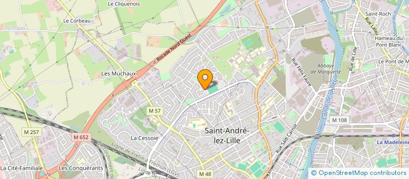 localisation de l'entreprise FAMILLATHLON 59  MARQUETTE-LEZ-LILLE