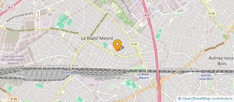 localisation de l'entreprise FAMILLE 93 à LE BLANC-MESNIL