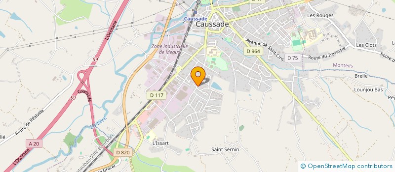 localisation de l'entreprise FAMILLE  CAUSSADE