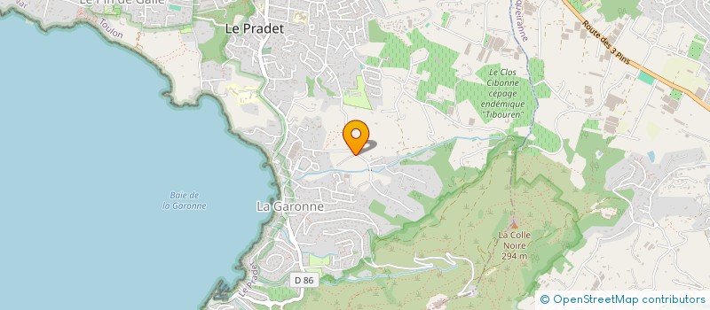 localisation de l'entreprise FAMILLE AC.FAHRNER  LE PRADET