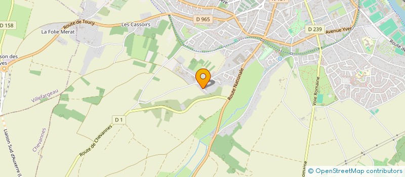 localisation de l'entreprise FAMILLE ALI  AUXERRE