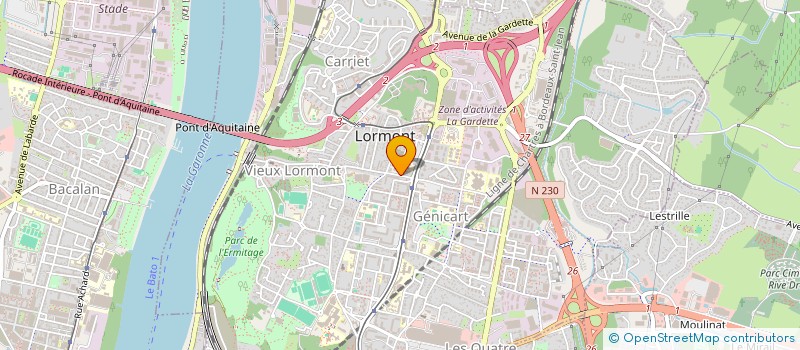 localisation de l'entreprise FAMILLE AS  LORMONT