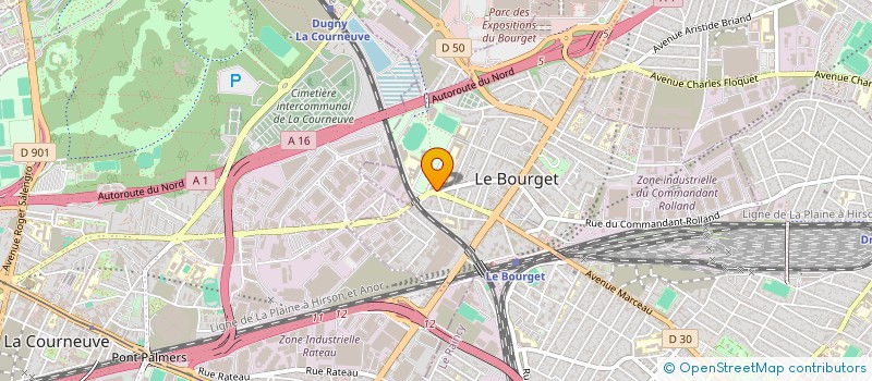 localisation de l'entreprise FAMILLE ASSISTANCE à LE BOURGET