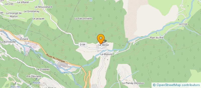 localisation de l'entreprise FAMILLE B VILLARD  SAINTE-FOY-TARENTAISE