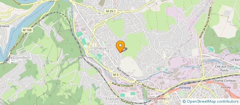 localisation de l'entreprise FAMILLE BABAUD  UNIEUX