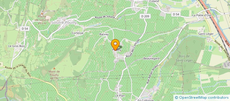 localisation de l'entreprise FAMILLE BESSON  SOLUTRE-POUILLY