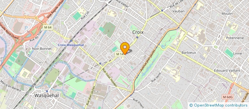 localisation de l'entreprise FAMILLE BEUGNIEZ AURELIEN à CROIX