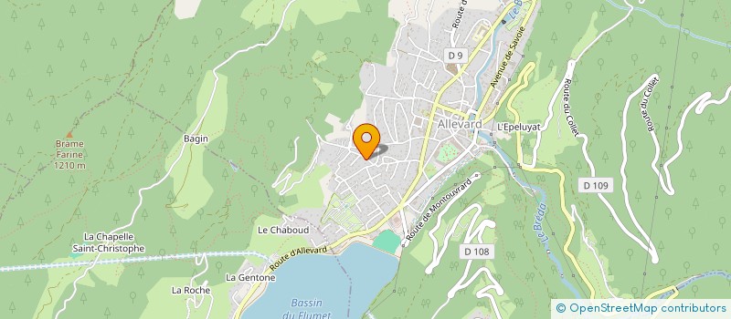 localisation de l'entreprise FAMILLE BOCHARD  ALLEVARD