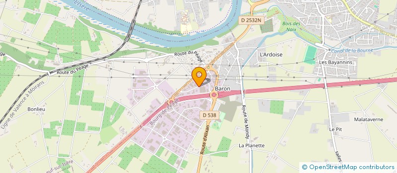 localisation de l'entreprise FAMILLE BODOIN IMMOBILIER  BOURG-DE-PEAGE