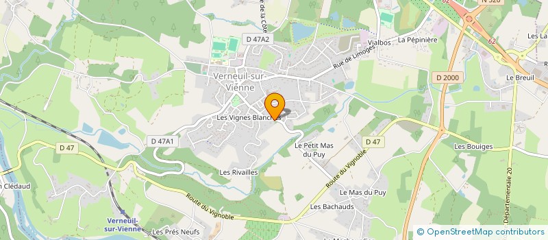 localisation de l'entreprise FAMILLE BOULESTEIX  VERNEUIL-SUR-VIENNE