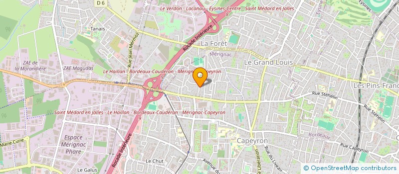 localisation de l'entreprise FAMILLE BRACOT  MERIGNAC