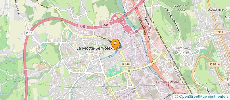 localisation de l'entreprise FAMILLE BROSSARD  LA MOTTE-SERVOLEX