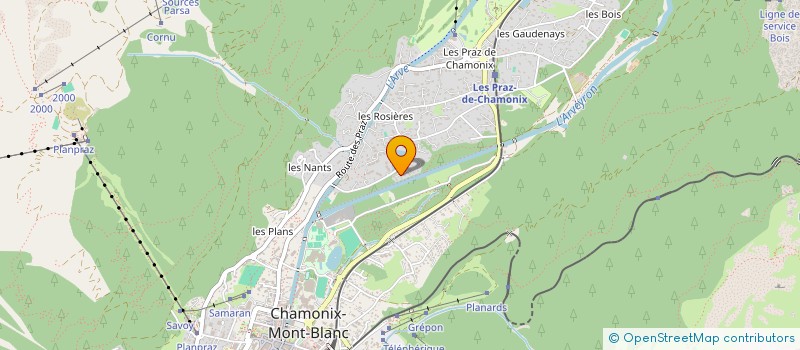 localisation de l'entreprise FAMILLE BRUN INVESTISSEMENTS - FBI  CHAMONIX-MONT-BLANC