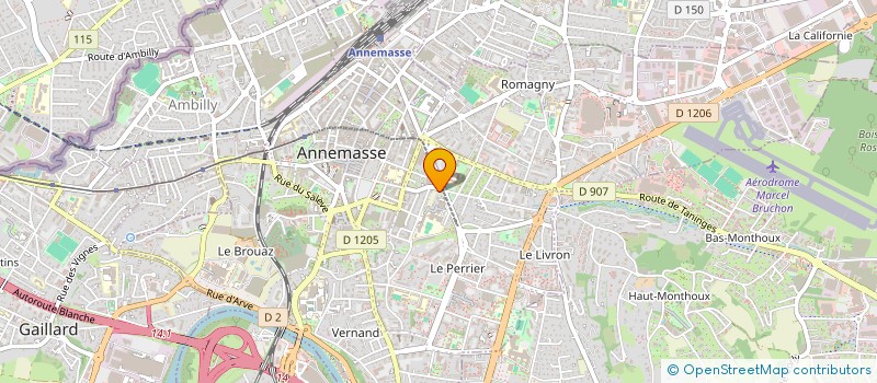 localisation de l'entreprise FAMILLE BURRI 2 à ANNEMASSE