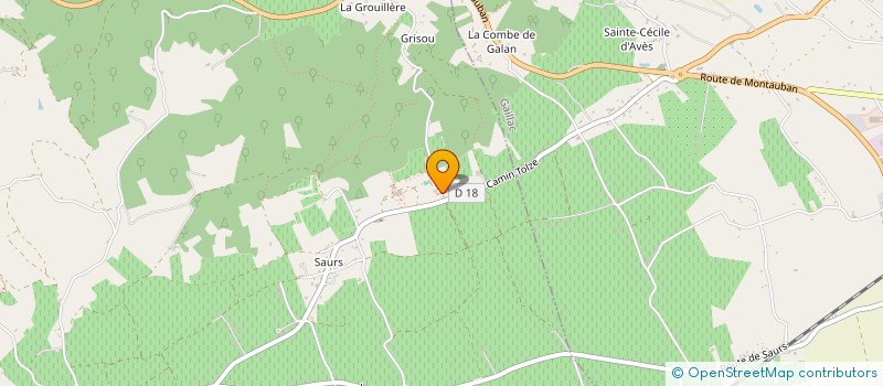 localisation de l'entreprise FAMILLE BURRUS GINESTE DE SAURS à LISLE-SUR-TARN