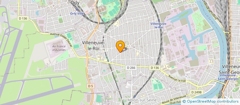 localisation de l'entreprise FAMILLE CARROY & CHAMPAGNE  VILLENEUVE-LE-ROI