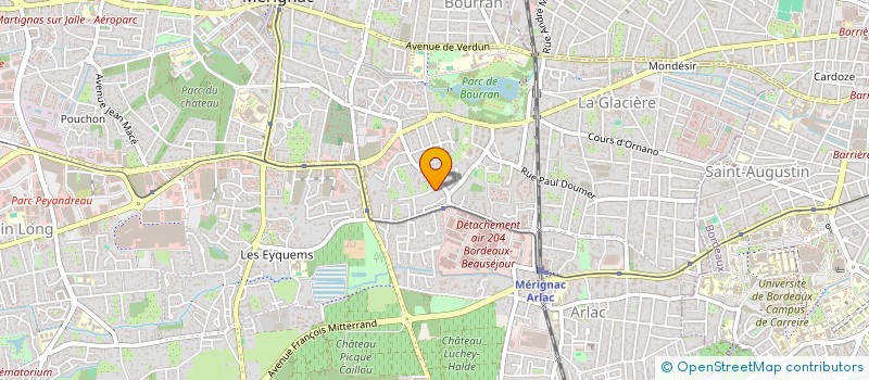 localisation de l'entreprise FAMILLE CAZAUX  MERIGNAC