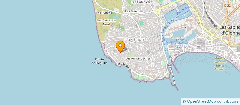 localisation de l'entreprise FAMILLE CHAGNY à LES SABLES D'OLONNE