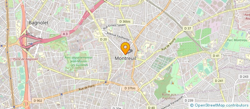 localisation de l'entreprise FAMILLE CMC à MONTREUIL