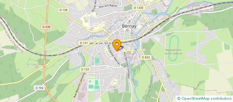localisation de l'entreprise FAMILLE&CO à BERNAY