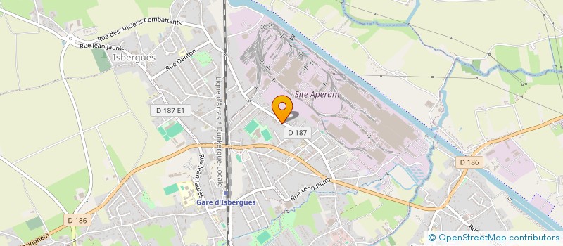 localisation de l'entreprise FAMILLE COCQ  ISBERGUES