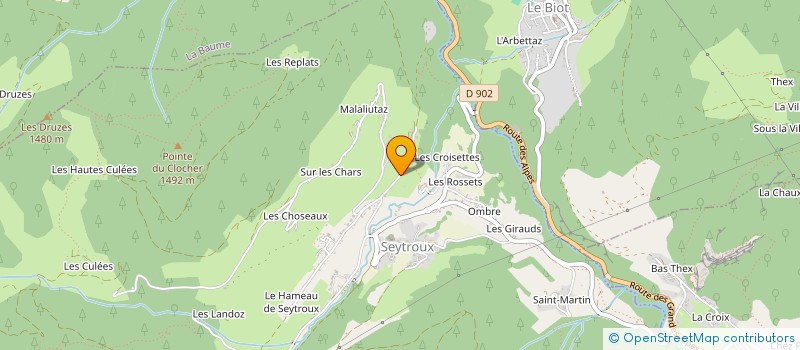 localisation de l'entreprise FAMILLE COFFY RYSJWS  SEYTROUX