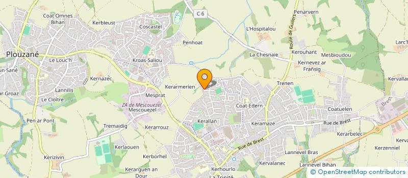 localisation de l'entreprise FAMILLE COLIN  PLOUZANE