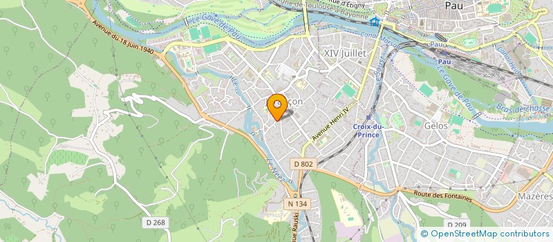 localisation de l'entreprise FAMILLE COULOMBIE  MAZERES-LEZONS