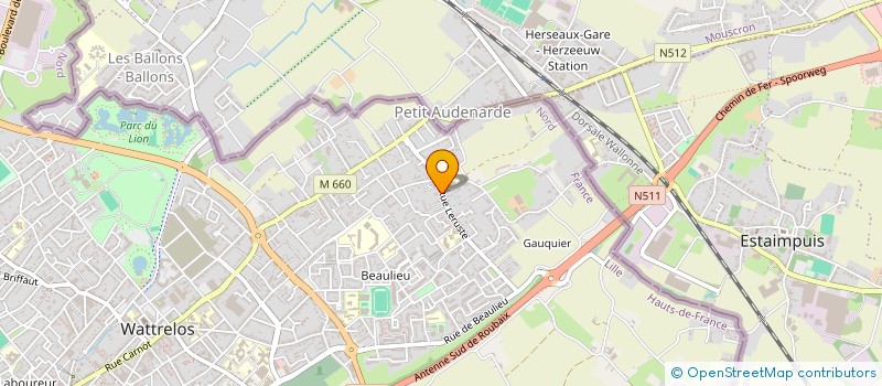 localisation de l'entreprise FAMILLE DEBEURME  WATTRELOS