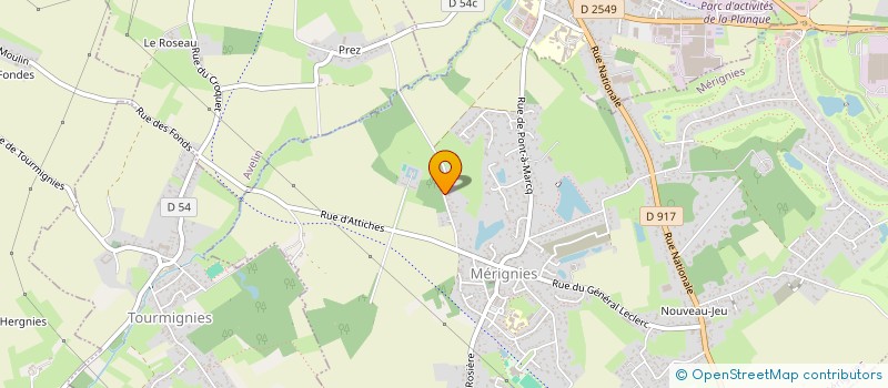 localisation de l'entreprise FAMILLE DEKINDTDARDENNE à MERIGNIES