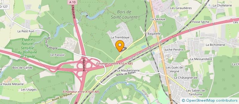 localisation de l'entreprise FAMILLE DENIAU à VEIGNE