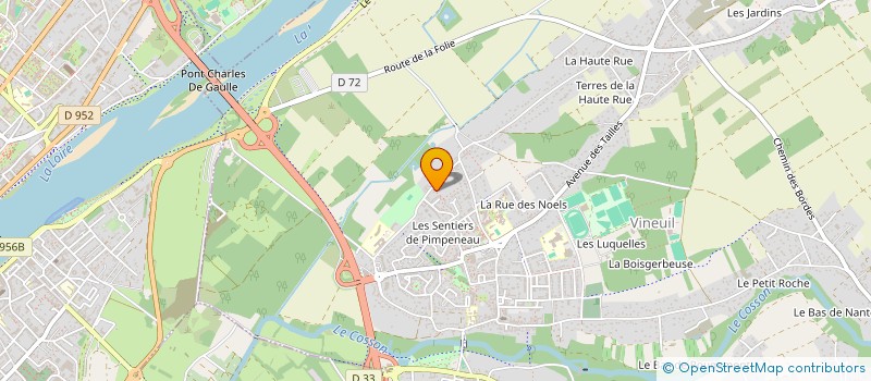 localisation de l'entreprise FAMILLE DES BERGES  VINEUIL