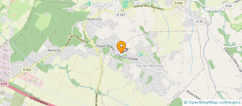 localisation de l'entreprise FAMILLE DHOLLANDE  SERRES-MORLAAS