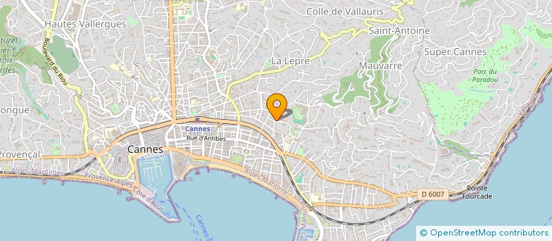 localisation de l'entreprise FAMILLE DURIEU à CANNES