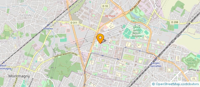 localisation de l'entreprise FAMILLE EN ACTION MAIN DANS LA MAIN  SARCELLES