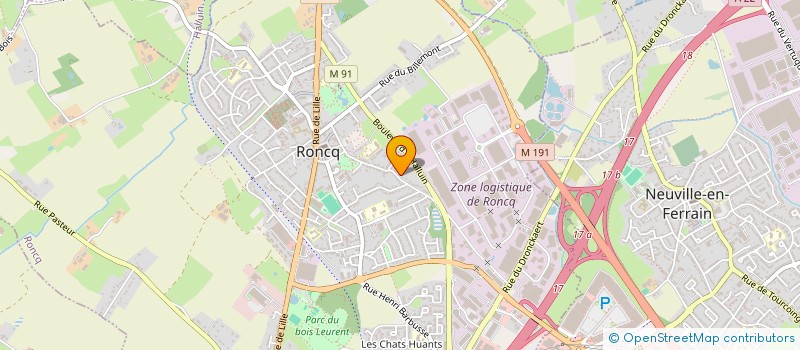 localisation de l'entreprise FAMILLE EN NORD à RONCQ