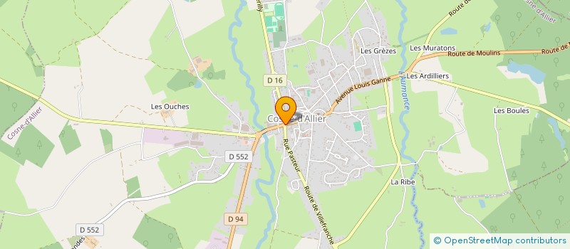 localisation de l'entreprise FAMILLE ENFANCE ET LOISIRS à COSNE-D'ALLIER