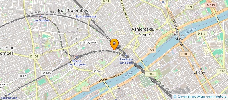 localisation de l'entreprise FAMILLE ERARD - RETO à ASNIERES-SUR-SEINE