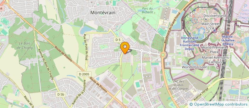 localisation de l'entreprise FAMILLE ESTRELO  MONTEVRAIN