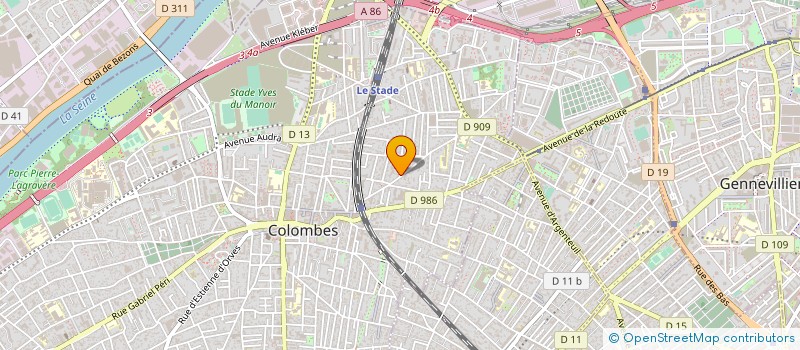 localisation de l'entreprise FAMILLE ET SOINS à COLOMBES