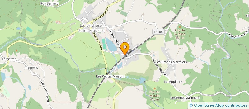 localisation de l'entreprise FAMILLE FERAL  LA JONCHERE-SAINT-MAURICE