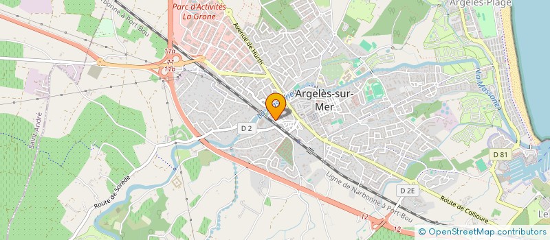 localisation de l'entreprise FAMILLE FITNESS  ARGELES-SUR-MER