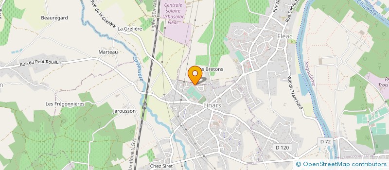 localisation de l'entreprise FAMILLE GARRAUD à LINARS