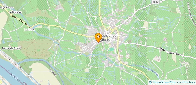 localisation de l'entreprise FAMILLE GIRAUD  CHATEAUNEUF-DU-PAPE