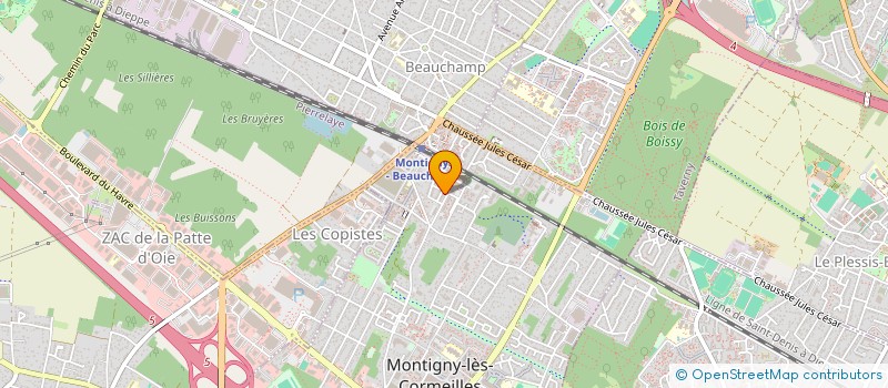 localisation de l'entreprise FAMILLE GPB INVEST-LOC  MONTIGNY-LES-CORMEILLES